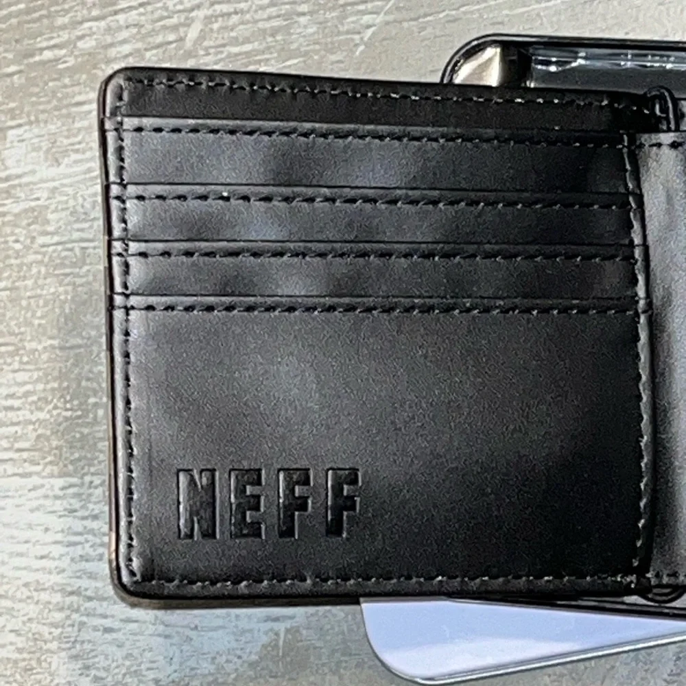 Neff Camo Wallet In Metal Canister NWT Bifold
